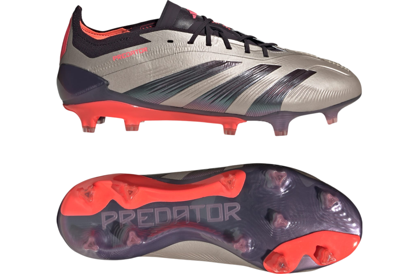 Adidas Predator Elite FG Platinum Metallic / Aurora Black