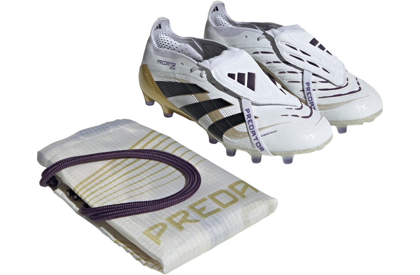 Adidas Predator Elite Fold-over Tongue Ag Cloud White / Core Black / Gold Metallic
