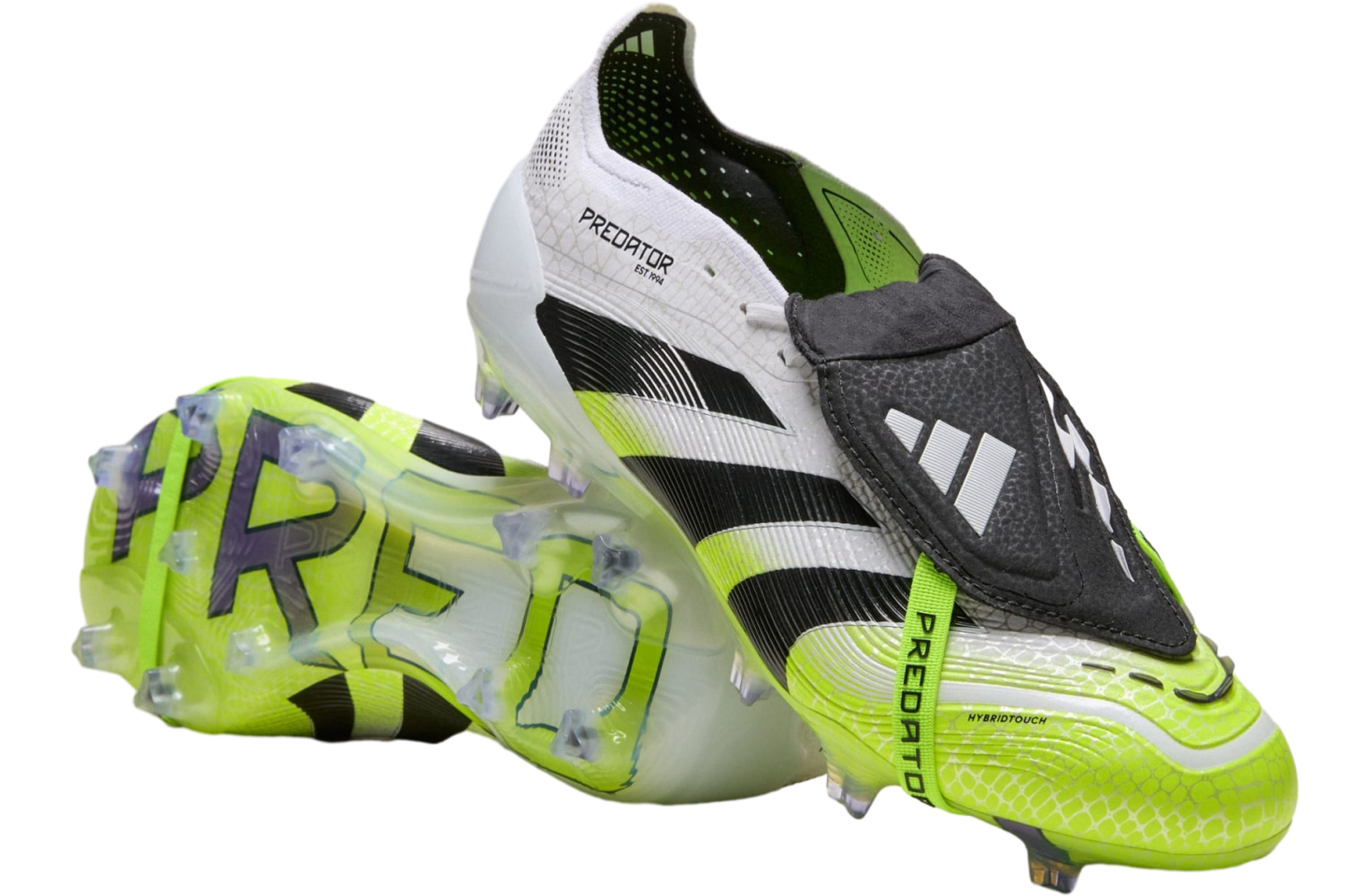 Adidas Predator Elite Fold-over Tongue Fg Cloud White / Core Black / Lucid Lemon