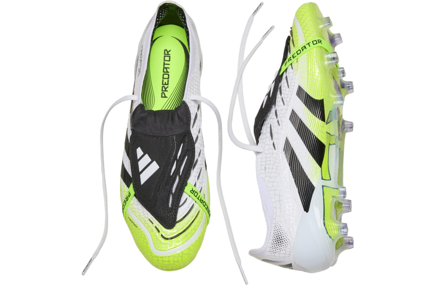 Adidas Predator Elite Fold-over Tongue Fg Cloud White / Core Black / Lucid Lemon