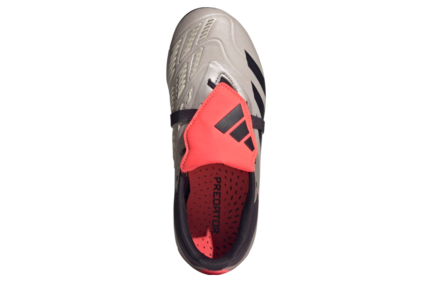 Adidas Predator Elite Fold-Over Tongue FG GS Platinum Metallic / Aurora Black