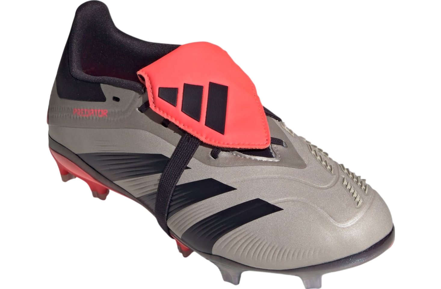 Adidas Predator Elite Fold-Over Tongue FG GS Platinum Metallic / Aurora Black