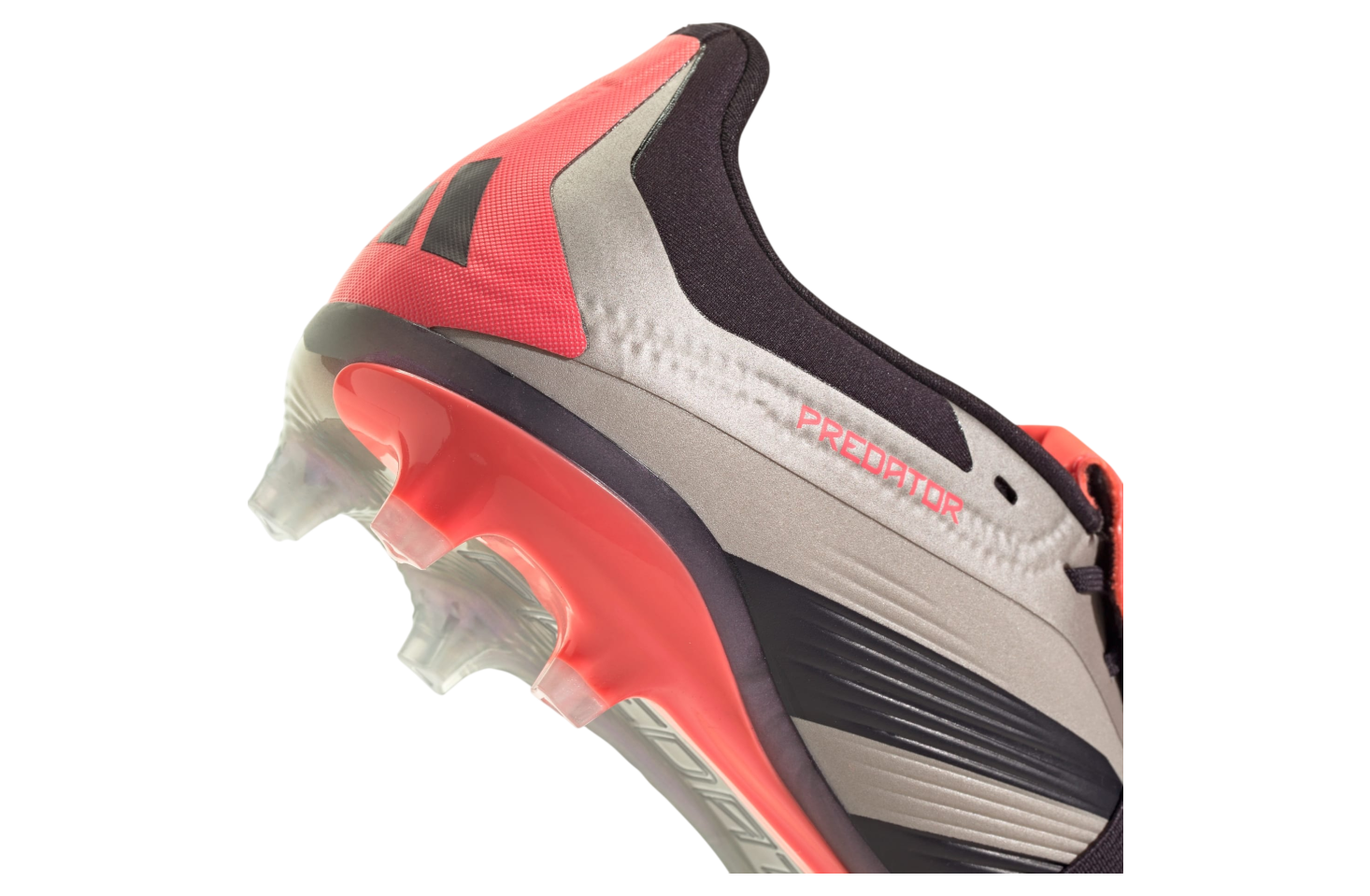 Adidas Predator Elite Fold-Over Tongue FG GS Platinum Metallic / Aurora Black