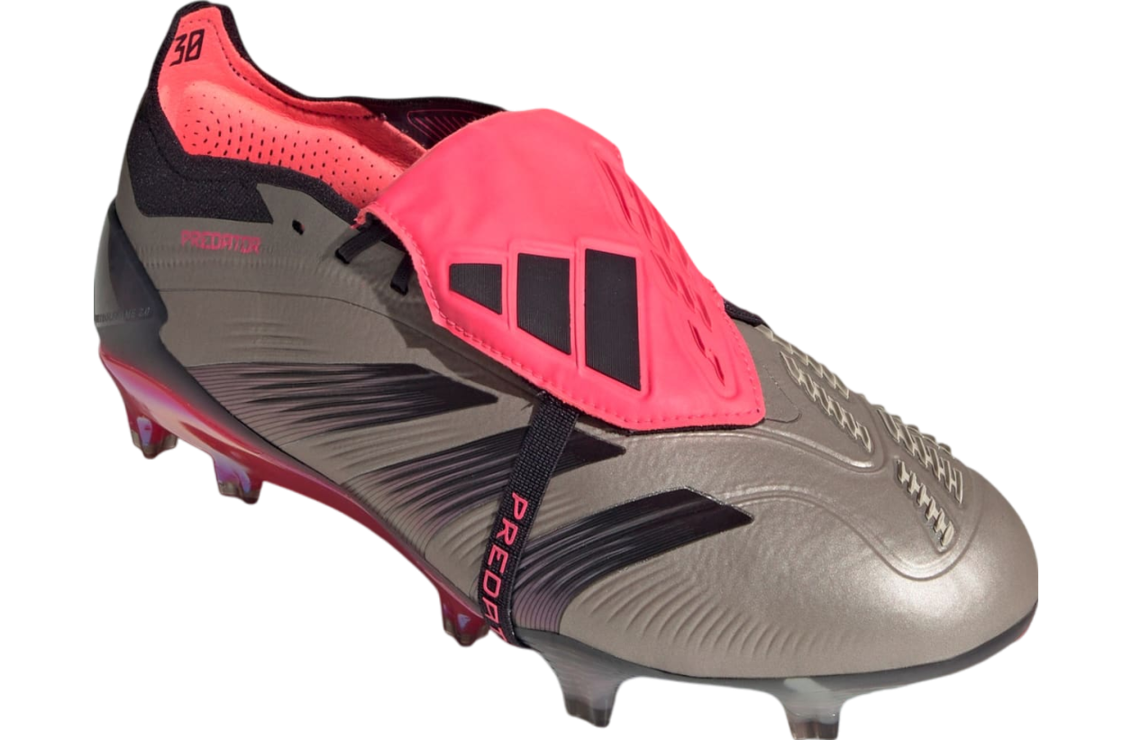 Adidas Predator Elite Fold-Over Tongue FG Platinum Metallic / Aurora Black