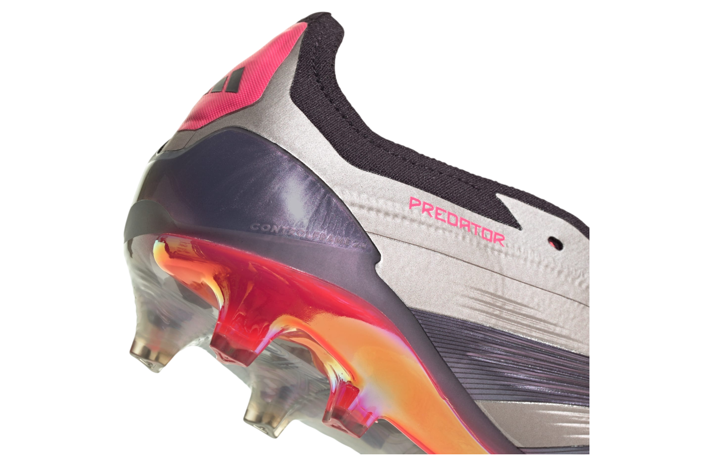 Adidas Predator Elite Fold-Over Tongue FG Platinum Metallic / Aurora Black