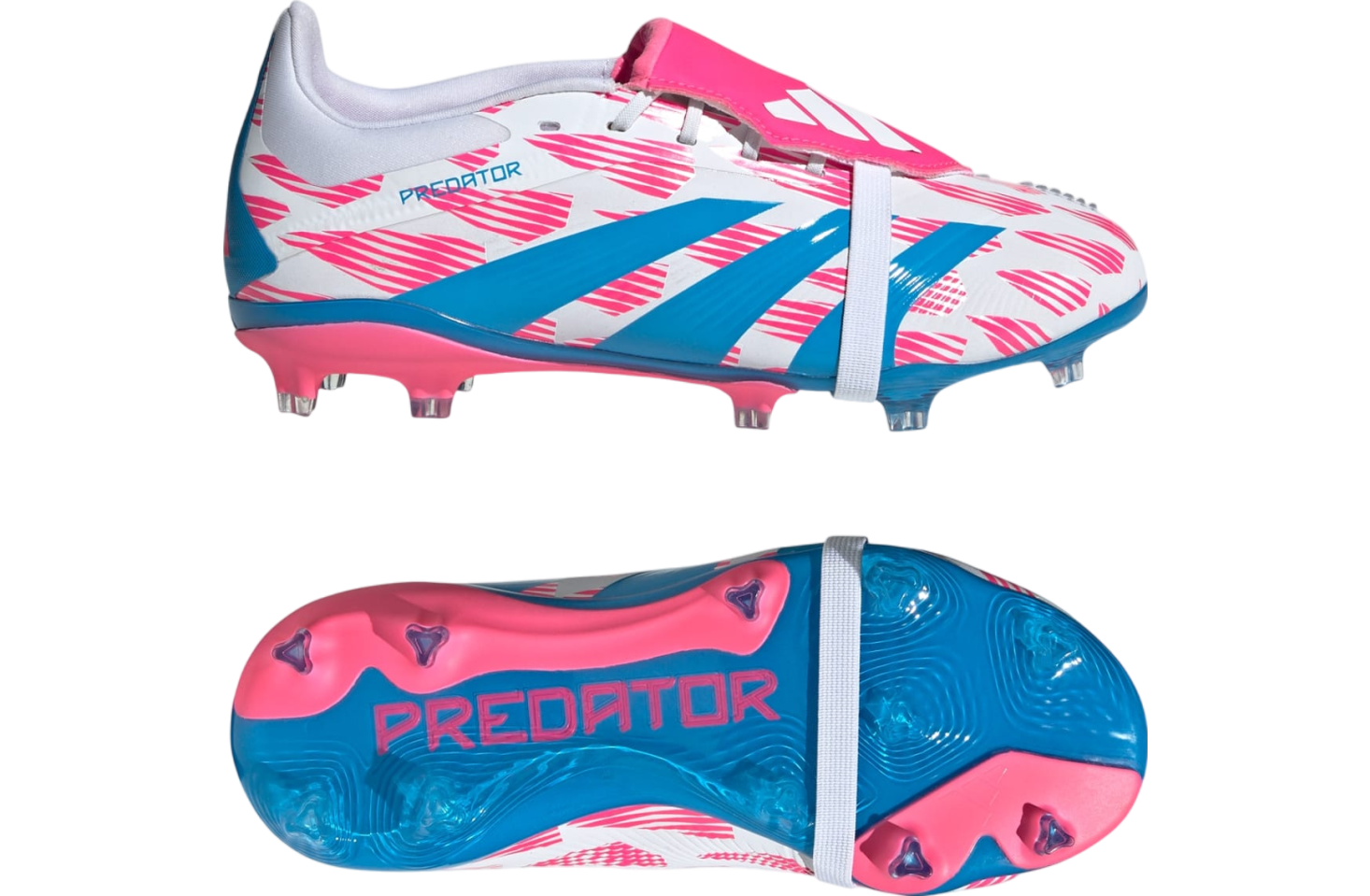 Adidas Predator Elite Foldover Tongue FG GS Cloud White / Solar Blue