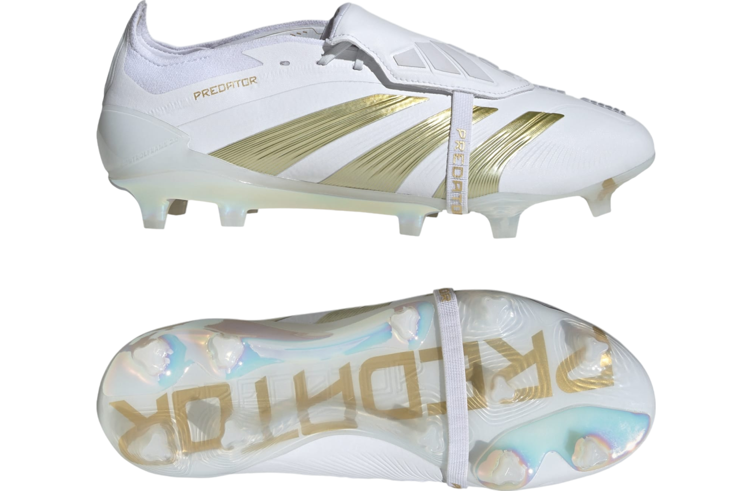 Adidas Predator Elite Foldover Tongue FG WMNS Cloud White / Gold Metallic