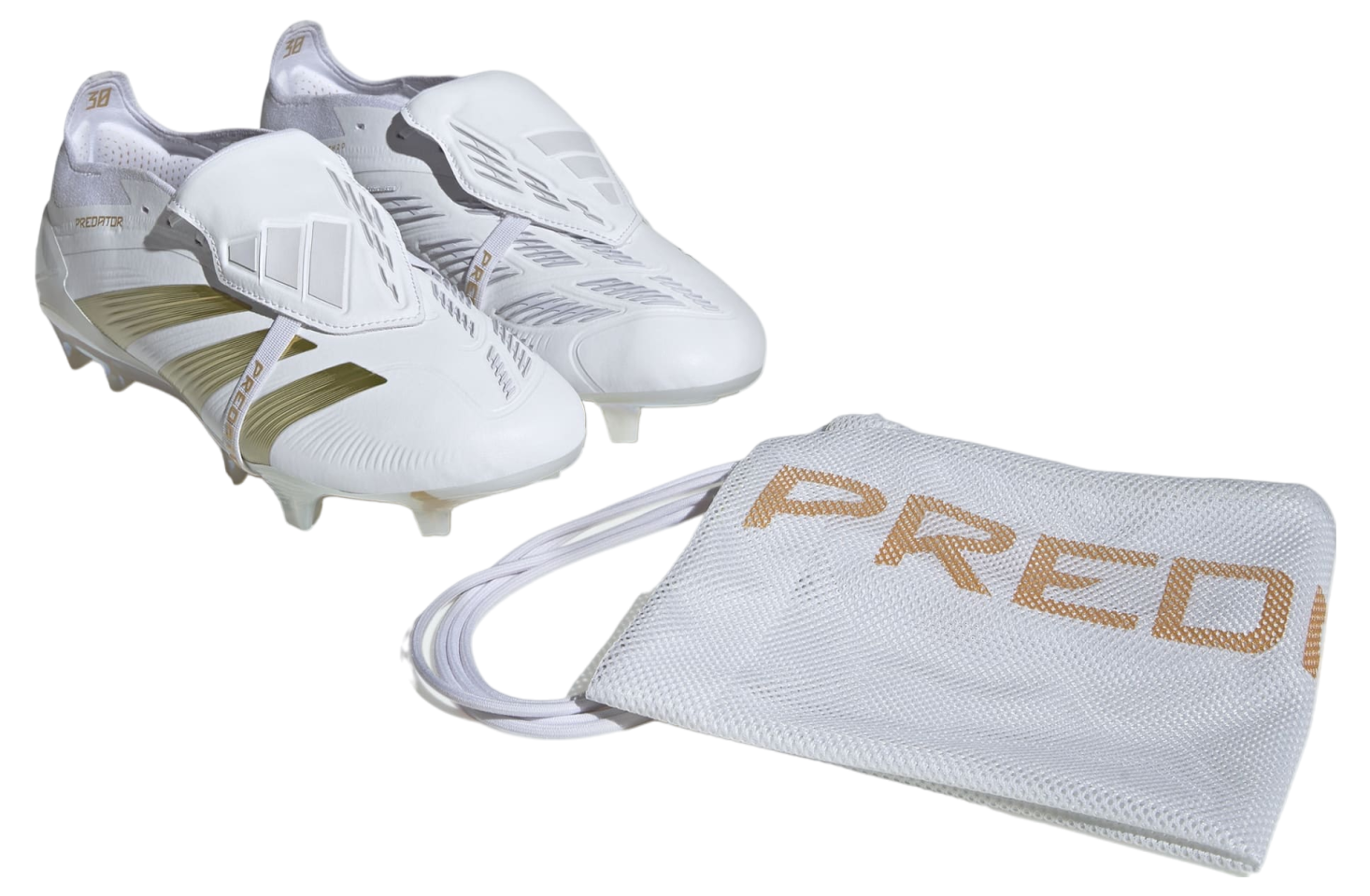 Adidas Predator Elite Foldover Tongue FG WMNS Cloud White / Gold Metallic