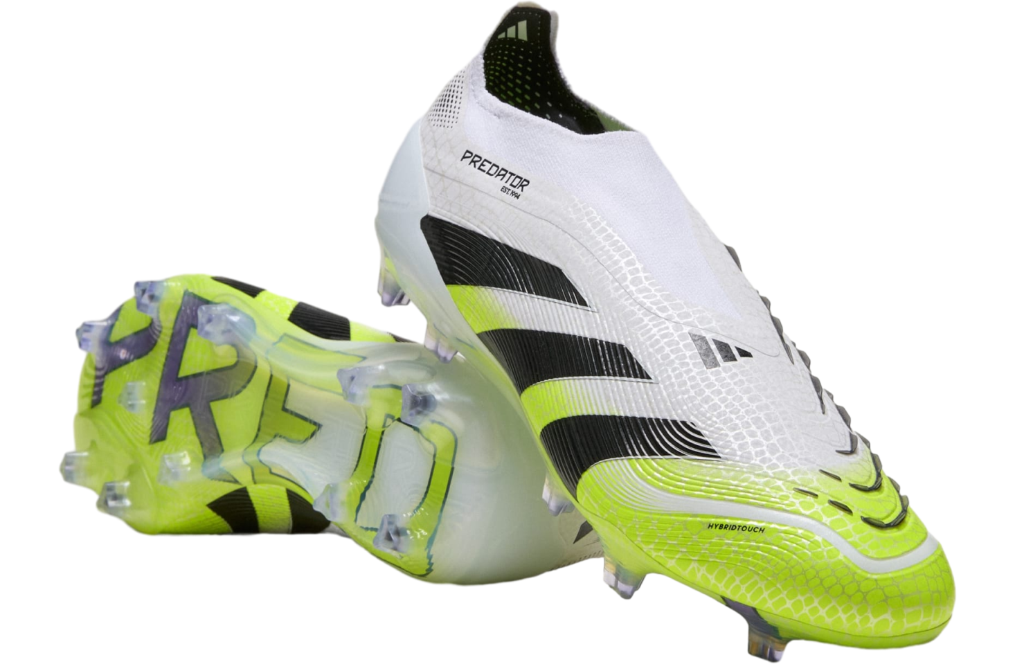 Adidas Predator Elite Laceless Fg Cloud White / Core Black / Lucid Lemon