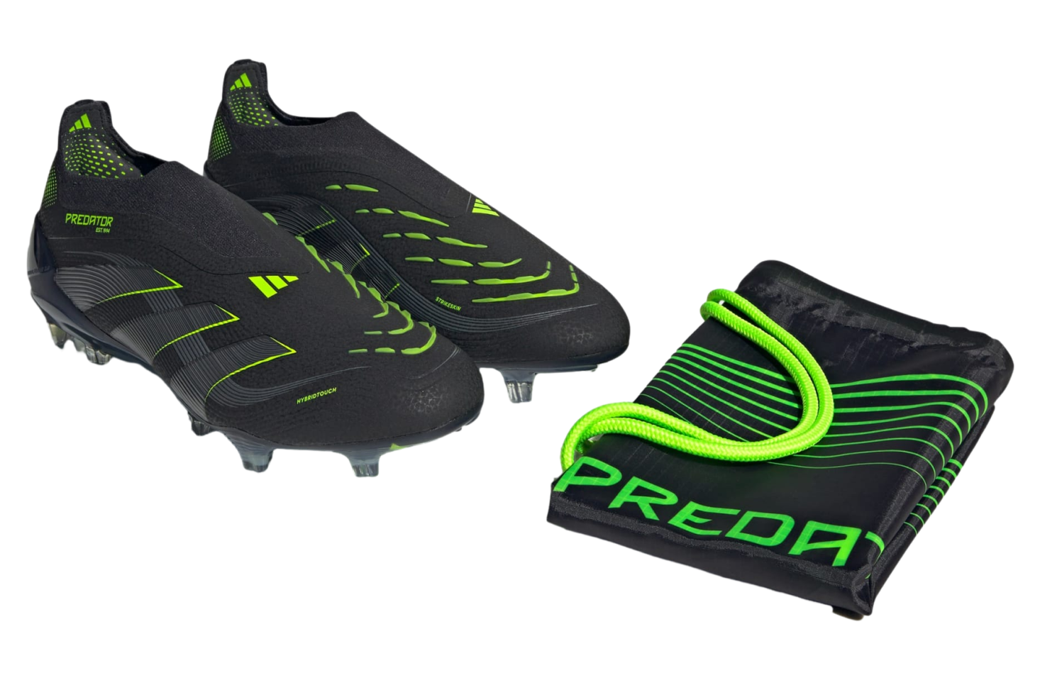 Adidas Predator Elite Laceless FG Core Black / Carbon - Jul