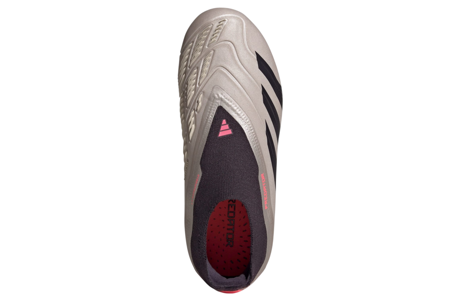 Adidas Predator Elite Laceless FG GS Platinum Metallic / Aurora Black