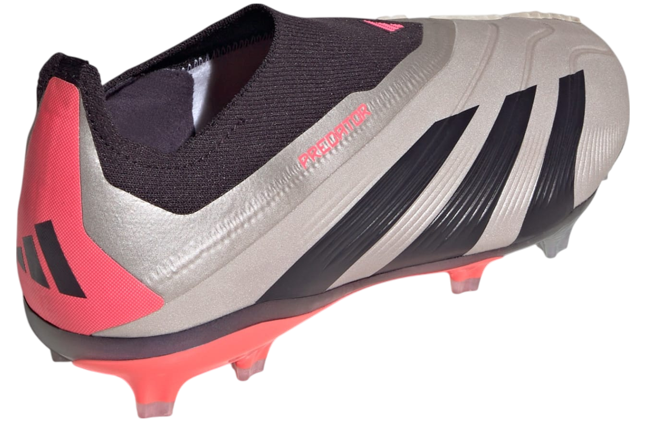 Adidas Predator Elite Laceless FG GS Platinum Metallic / Aurora Black