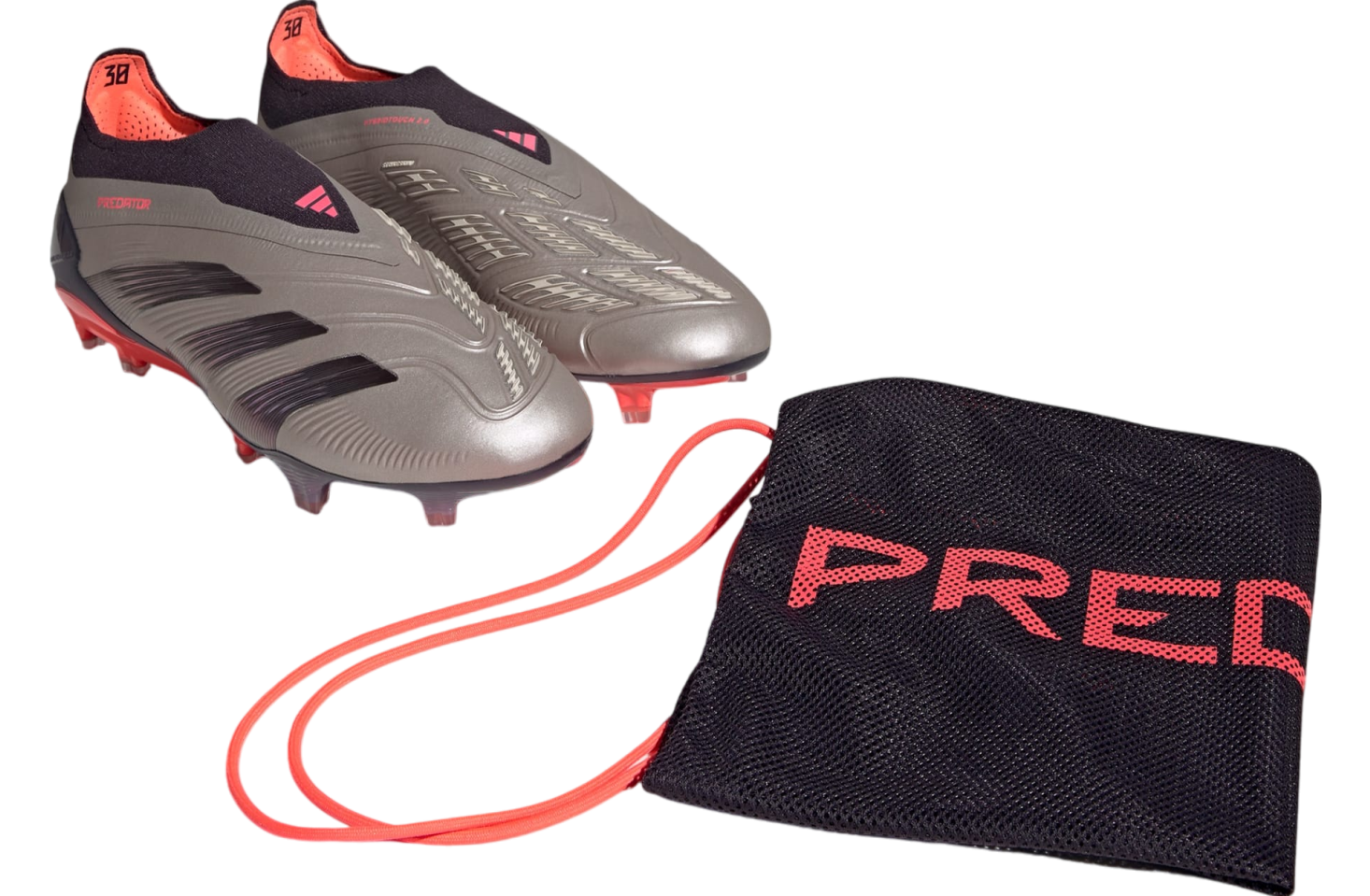 Adidas Predator Elite Laceless FG Platinum Metallic / Aurora Black