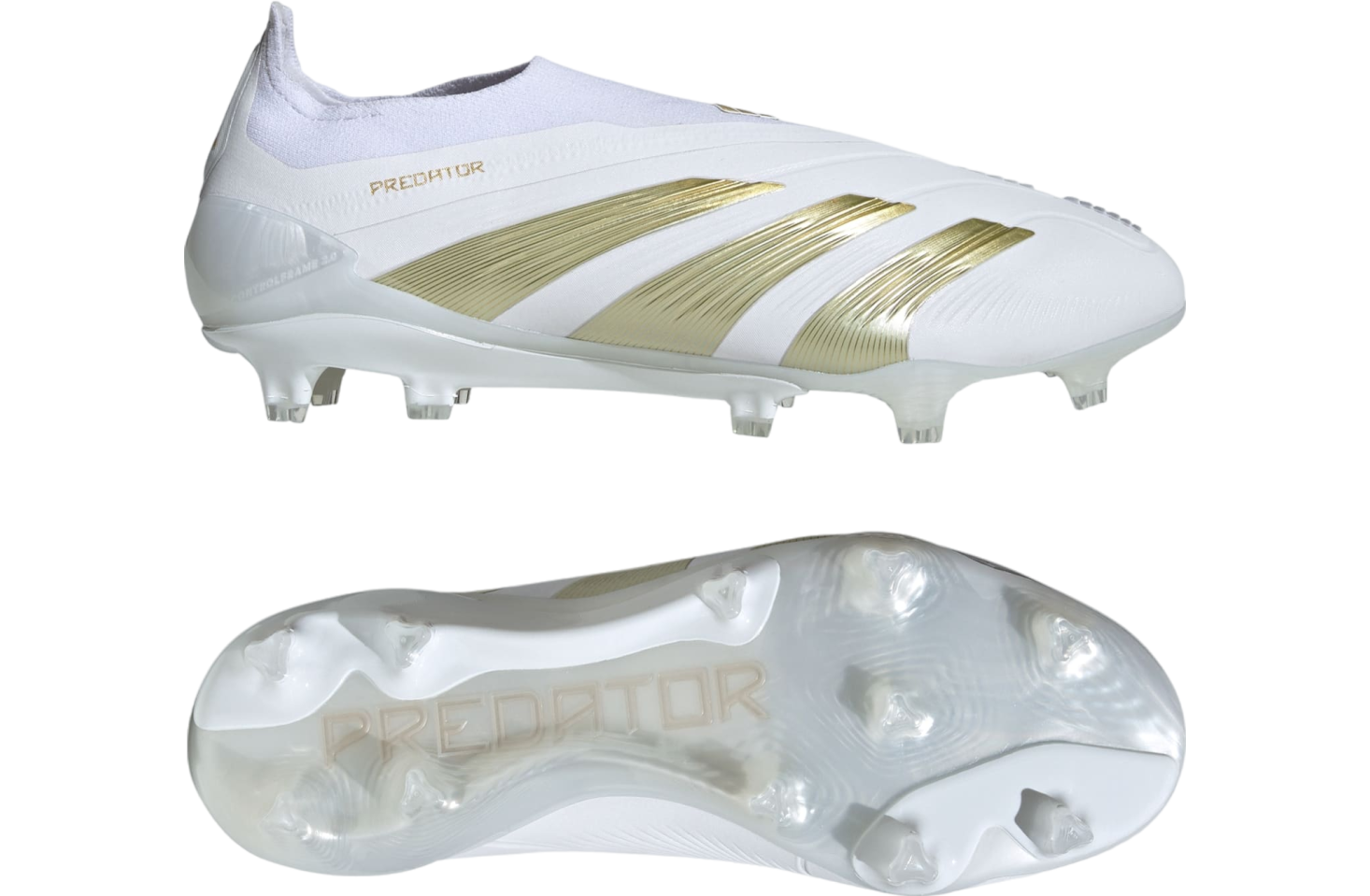 Adidas Predator Elite Laceless FG WMNS Cloud White / Gold Metallic