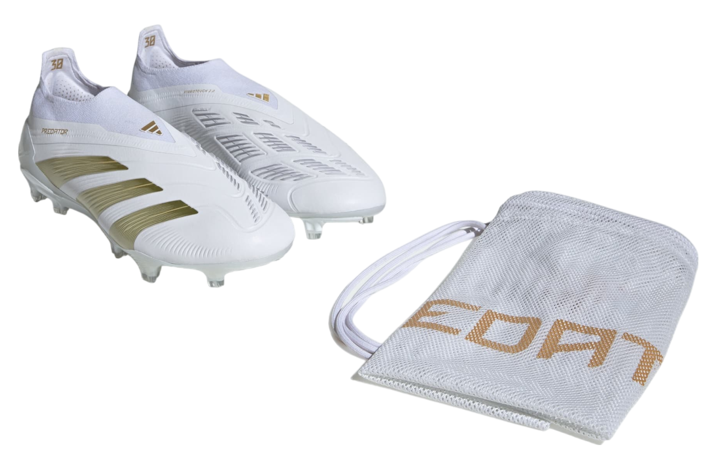 Adidas Predator Elite Laceless FG WMNS Cloud White / Gold Metallic