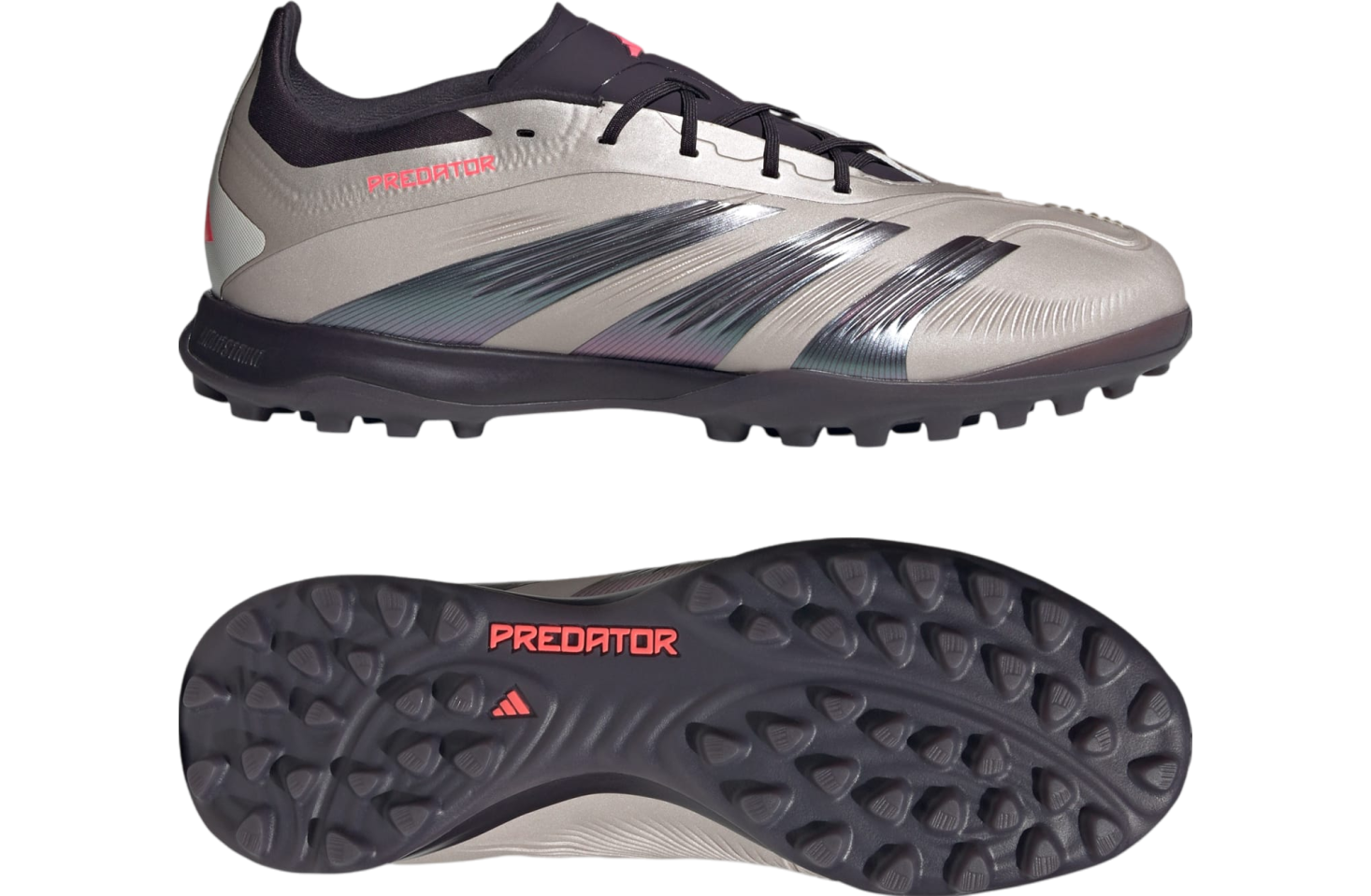 Adidas Predator Elite Turf Platinum Metallic / Aurora Black