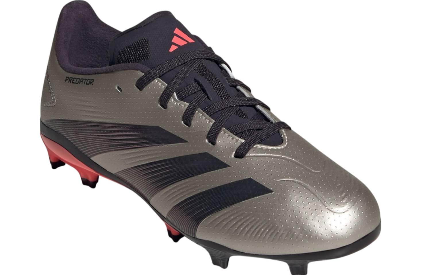 Adidas Predator League FG GS Platinum Metallic / Aurora Black