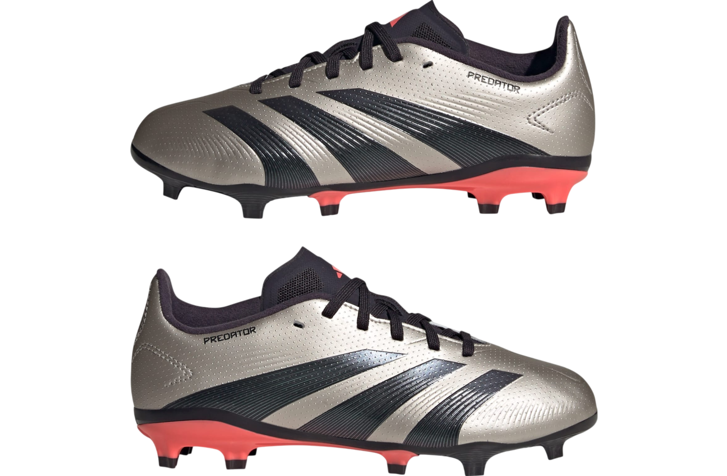 Adidas Predator League FG GS Platinum Metallic / Aurora Black