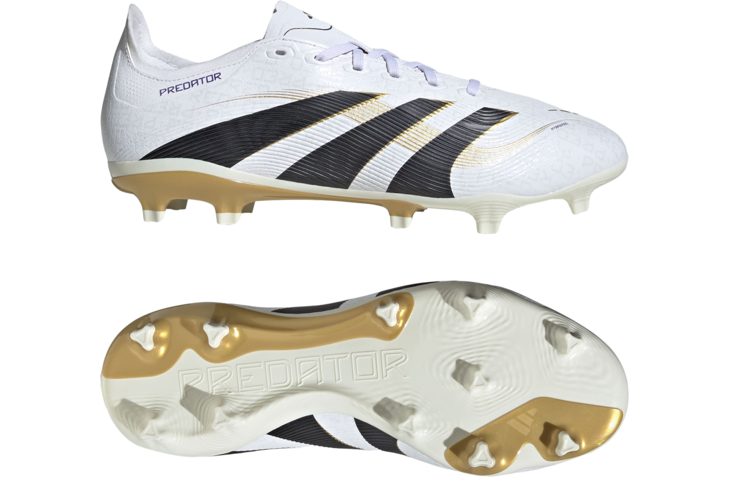 Adidas Predator League FG/MG Cloud White / Core Black / Gold Metallic