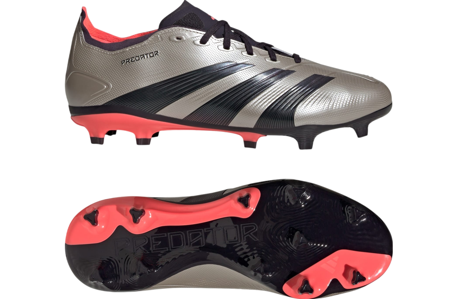 Adidas Predator League FG Platinum Metallic / Aurora Black