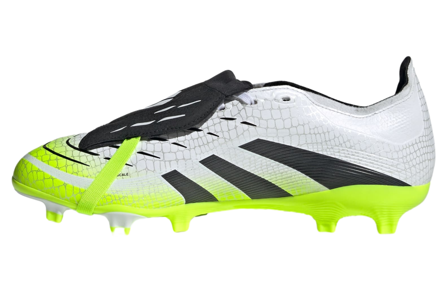 Adidas Predator League Fold-over Tongue Fg/mg Cloud White / Core Black / Lucid Lemon