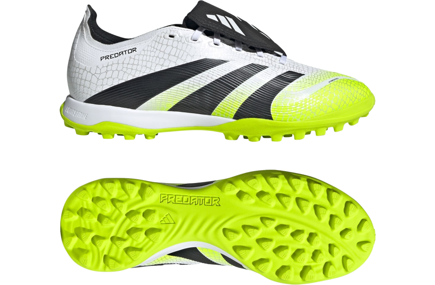 Adidas Predator League Fold-Over Tongue Turf Cloud White / Core Black