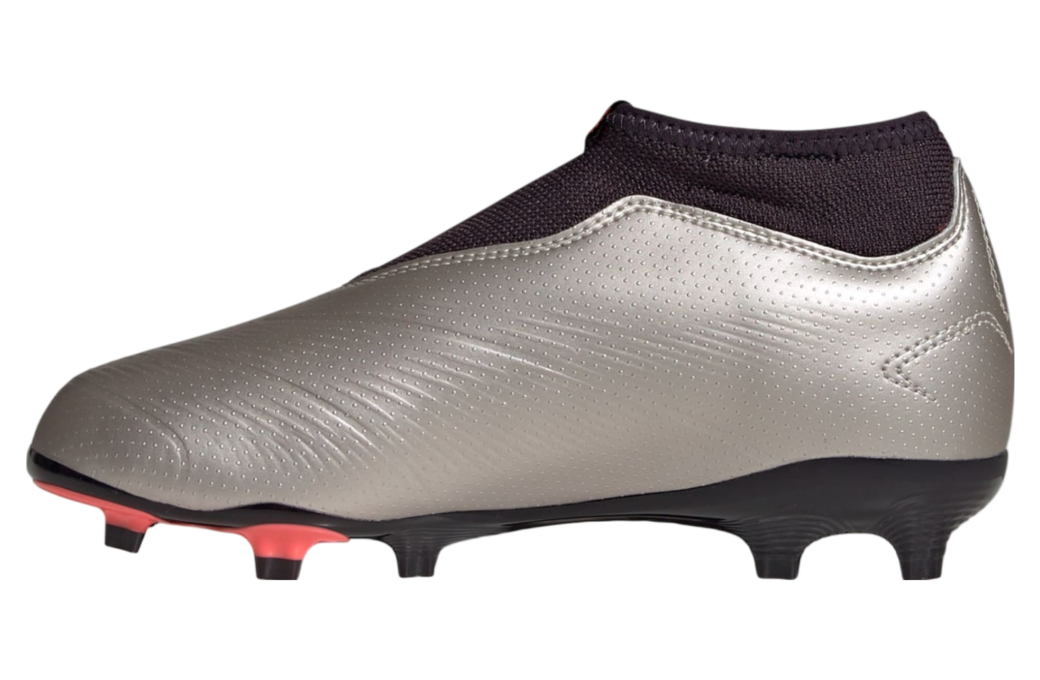 Adidas Predator League Laceless FG GS Platinum Metallic / Aurora Black