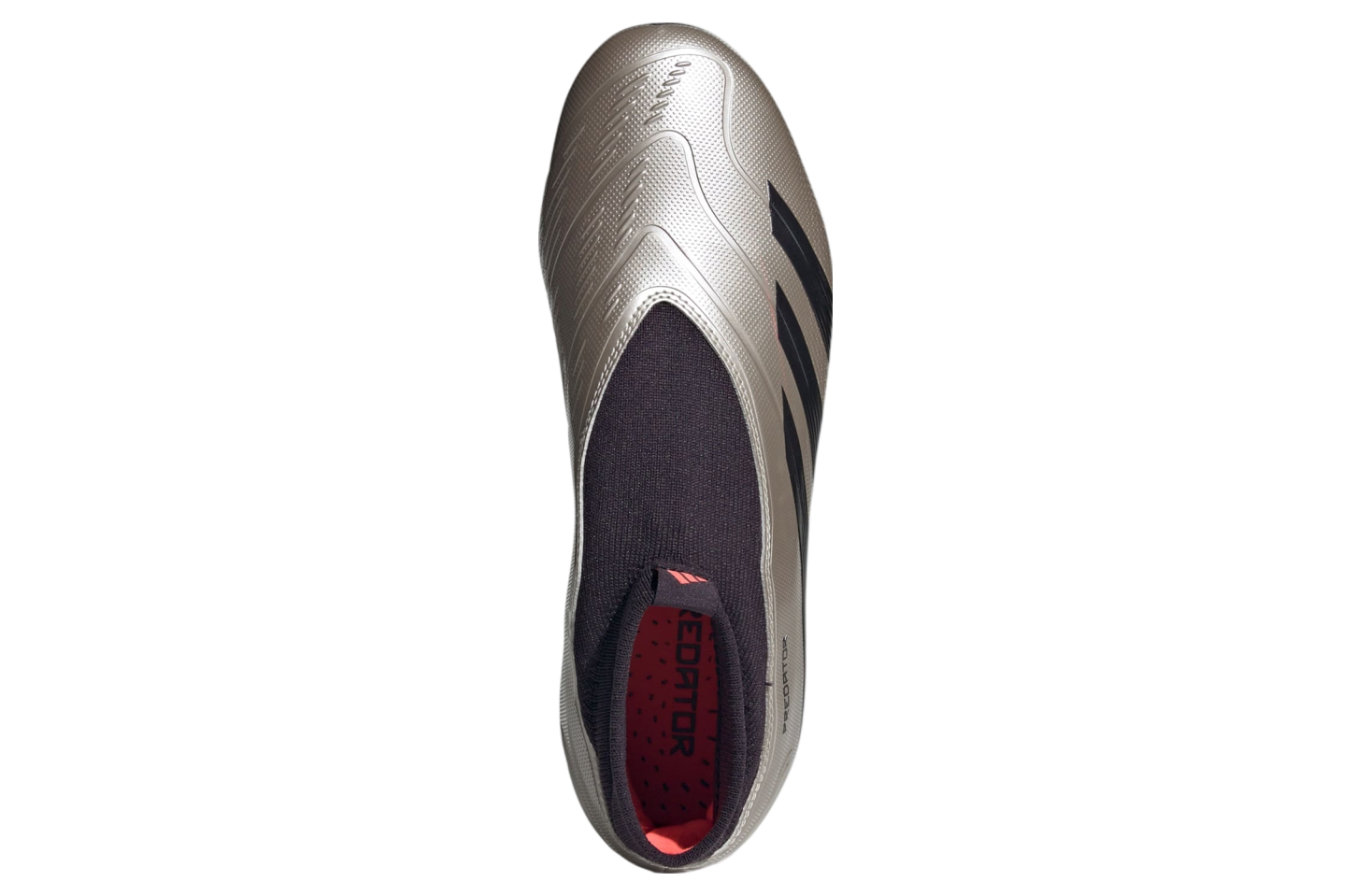 Adidas Predator League Laceless FG Platinum Metallic / Aurora Black