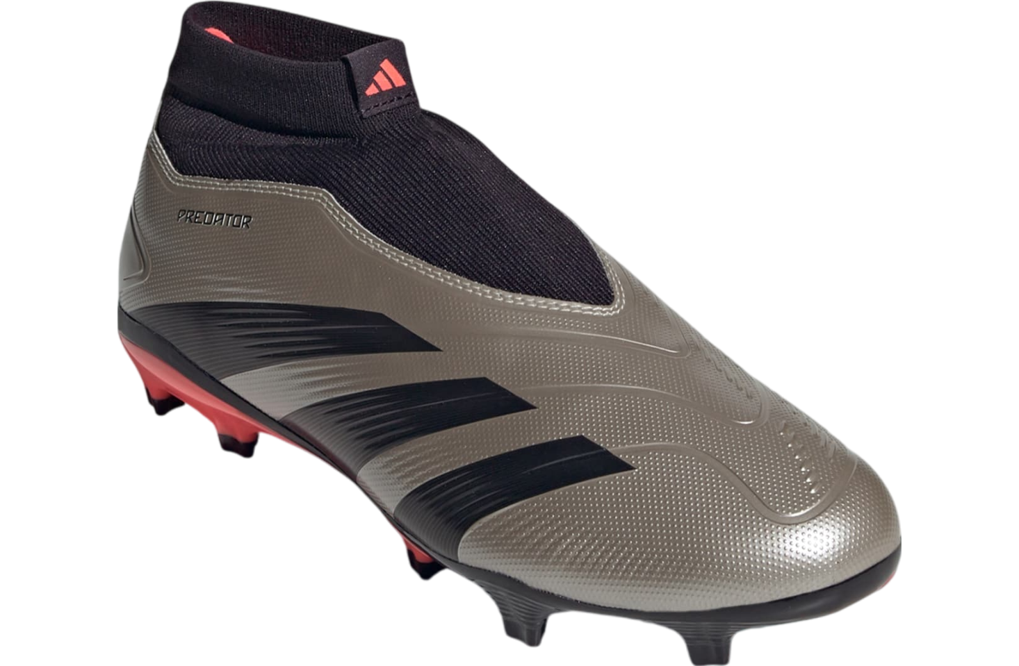 Adidas Predator League Laceless FG Platinum Metallic / Aurora Black