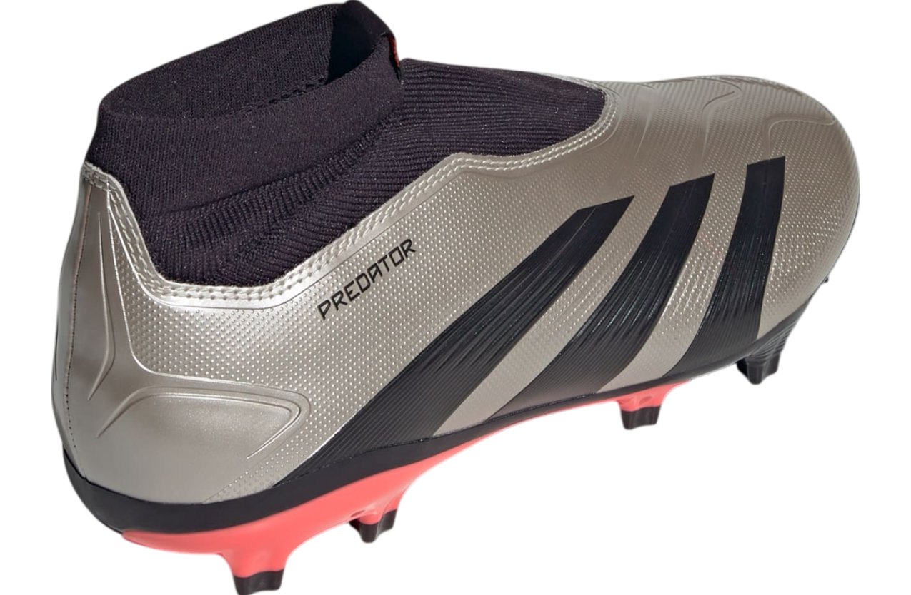 Adidas Predator League Laceless FG Platinum Metallic / Aurora Black