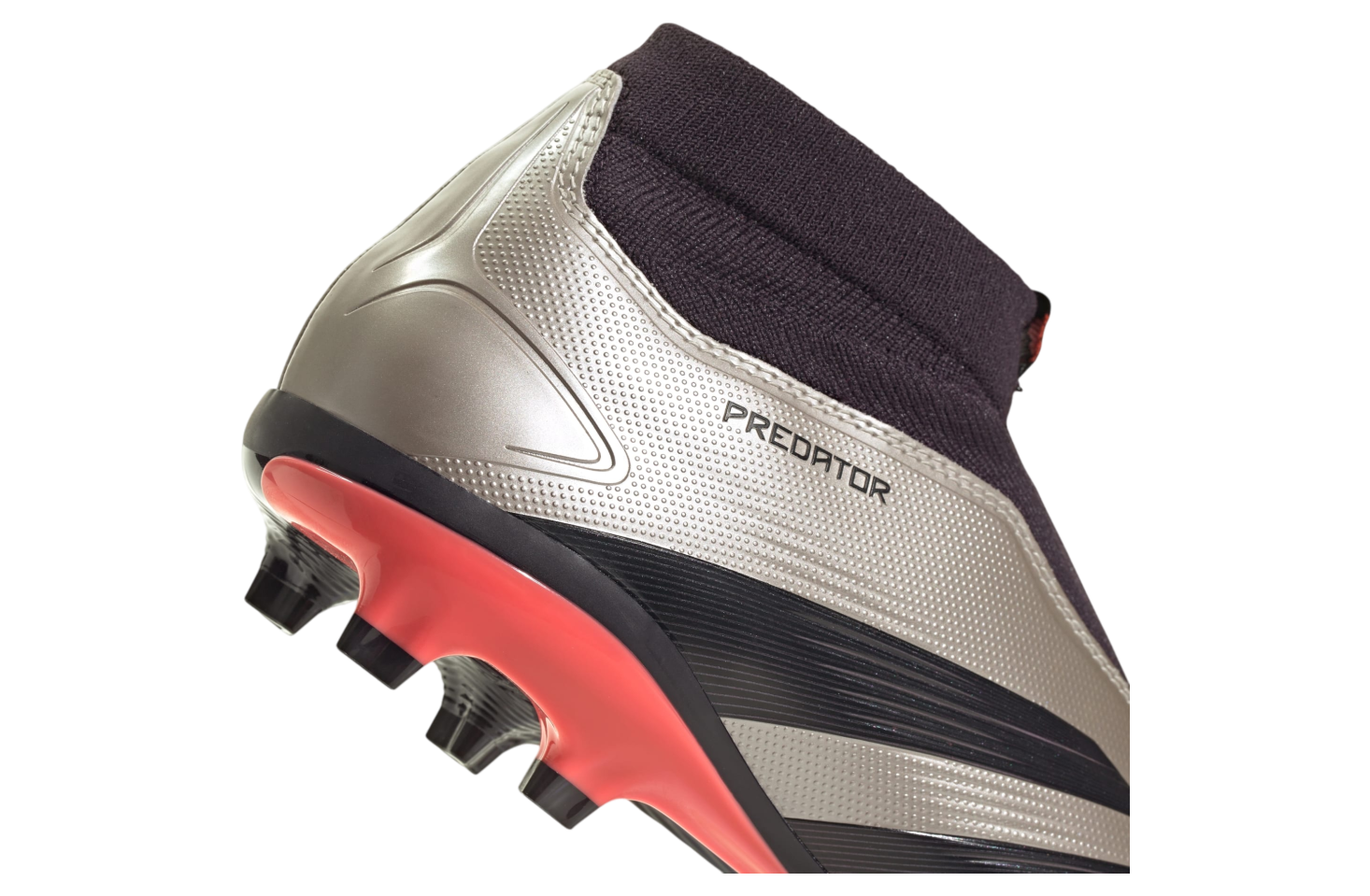 Adidas Predator League Laceless FG Platinum Metallic / Aurora Black