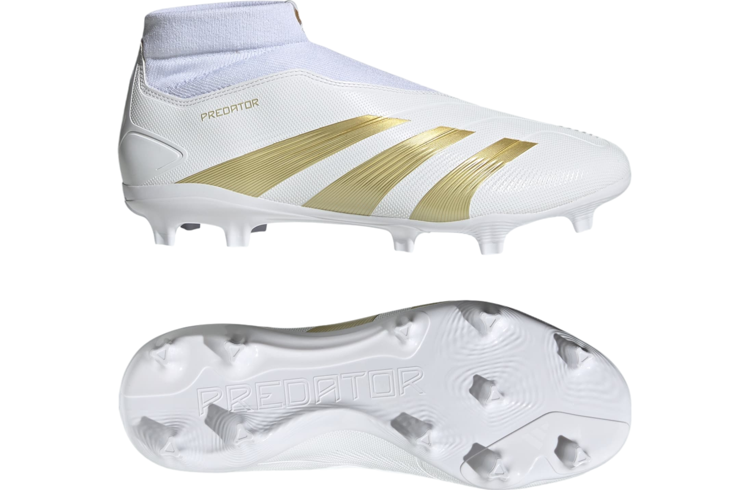 Adidas Predator League Laceless Fg Wmns Cloud White / Gold Metallic