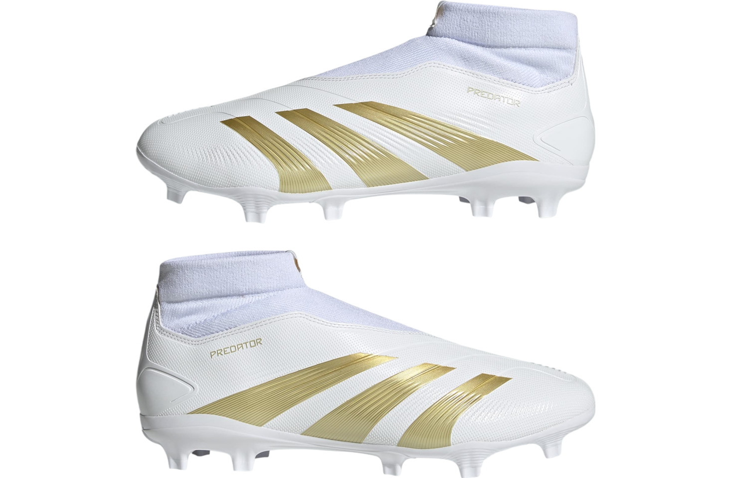 Adidas Predator League Laceless Fg Wmns Cloud White / Gold Metallic