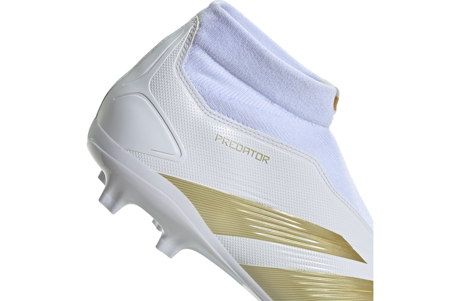 Adidas Predator League Laceless FG WMNS Cloud White Gold Metallic Jul 2024 IF6332 KicksOnFire