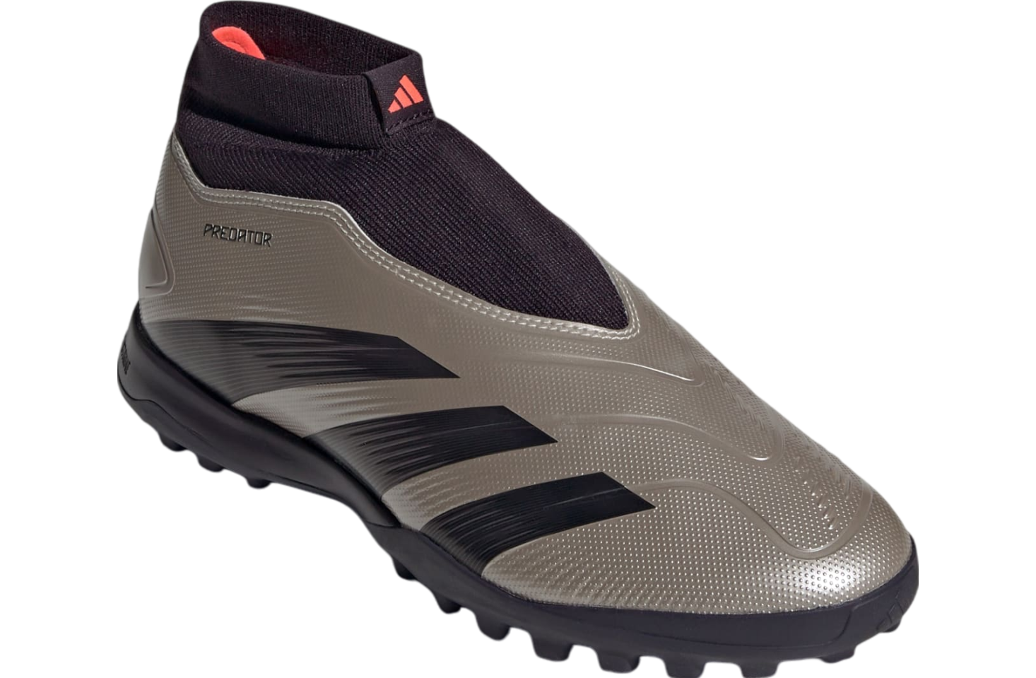 Adidas Predator League Laceless Turf Platinum Metallic / Aurora Black