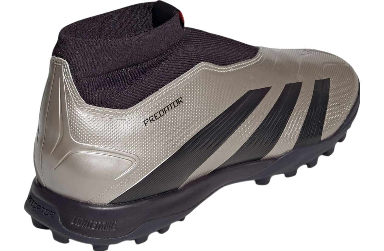 Adidas Predator League Laceless Turf Platinum Metallic / Aurora Black