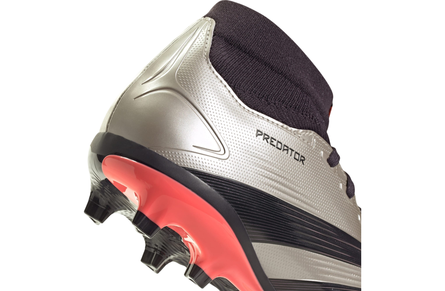 Adidas Predator League Sock FG Platinum Metallic / Aurora Black