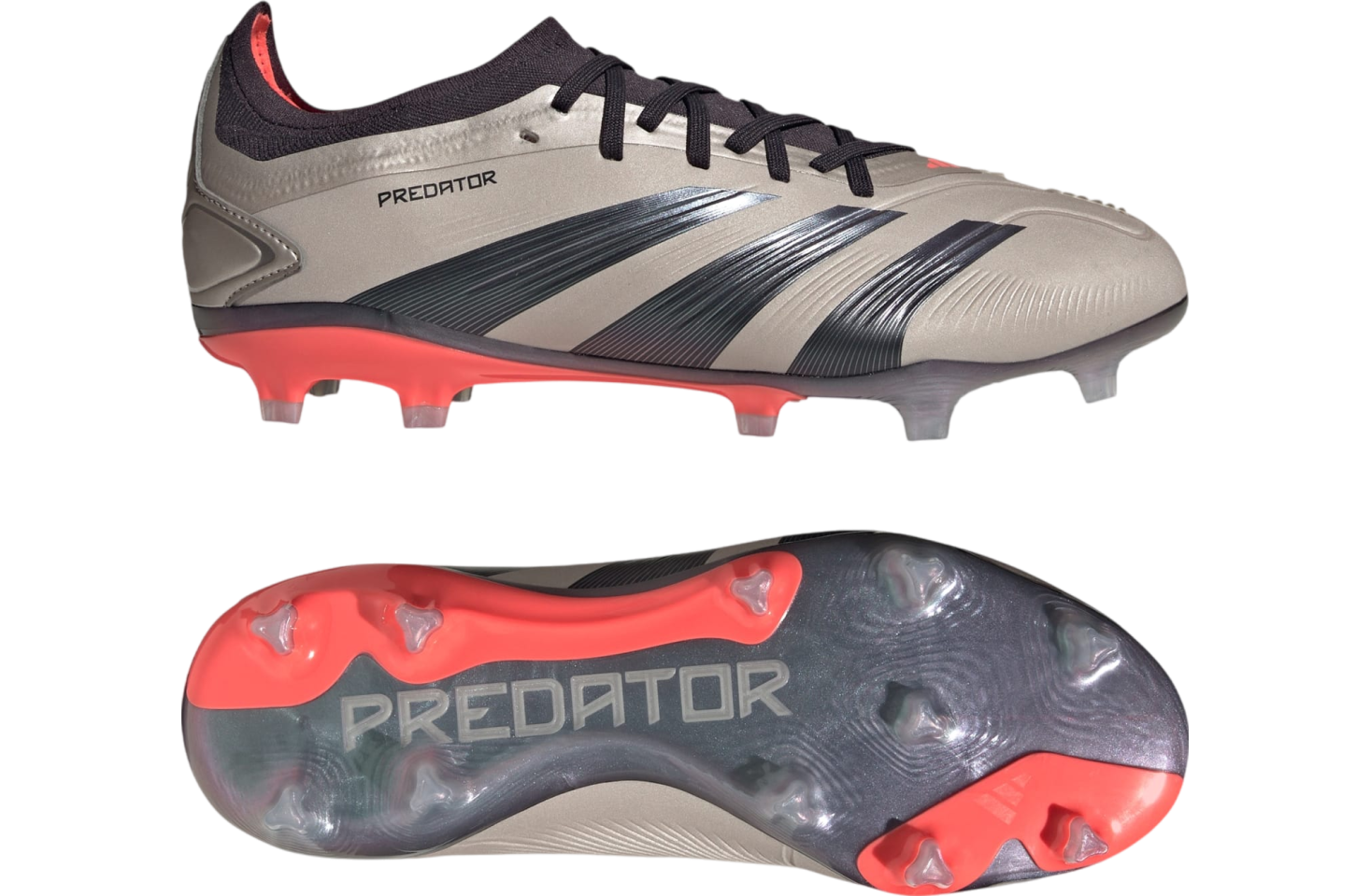 Adidas Predator Pro FG Platinum Metallic / Aurora Black