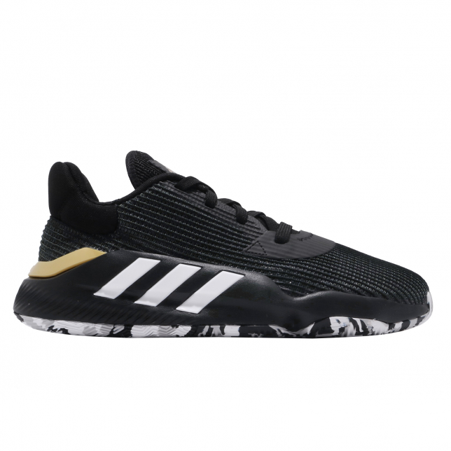 adidas Pro Bounce 2019 Low GCA Black White Gold Mint