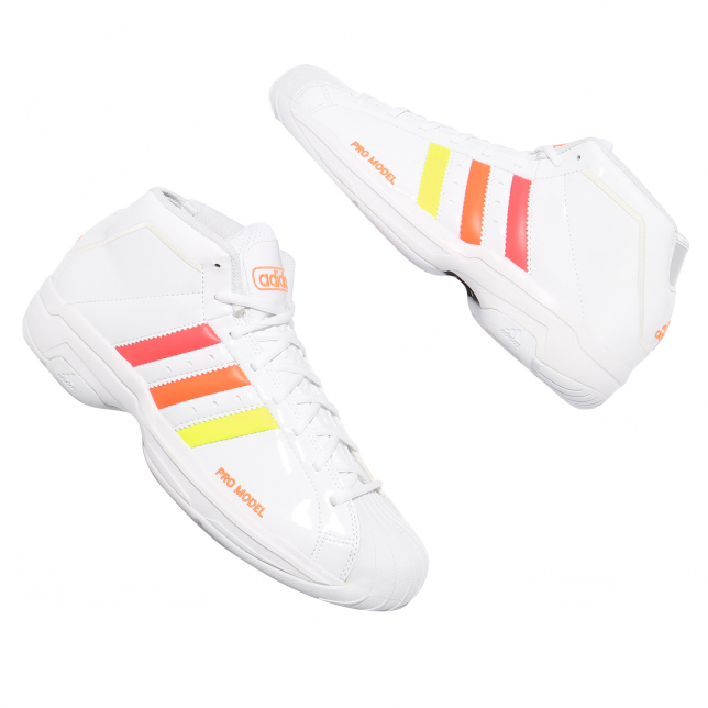 adidas Pro Model 2G Cloud White Signal Orange