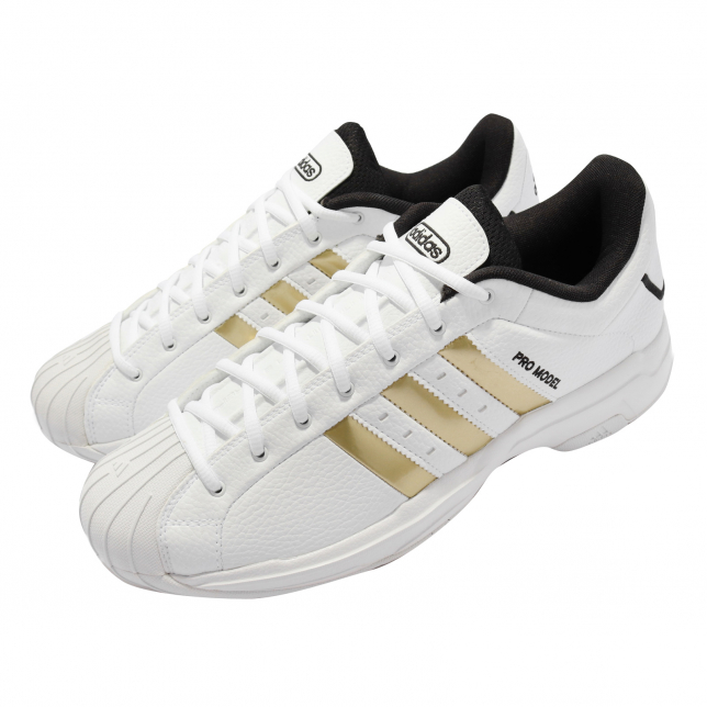 adidas Pro Model 2G Low Footwear White Gold Metallic H68060
