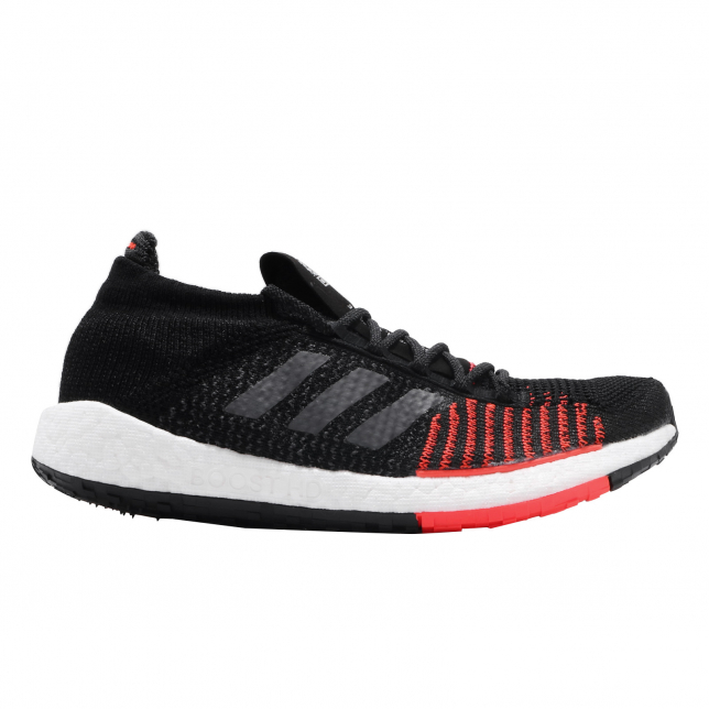 adidas PulseBoost HD Core Black Grey Solar Red