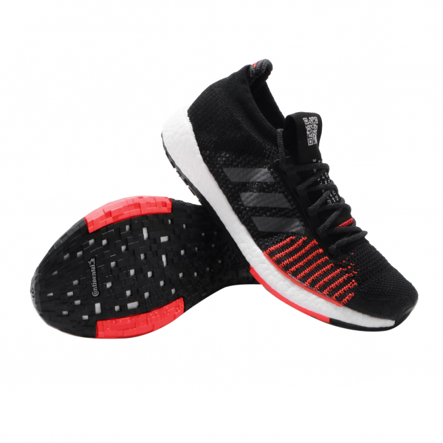 adidas PulseBoost HD Core Black Grey Solar Red