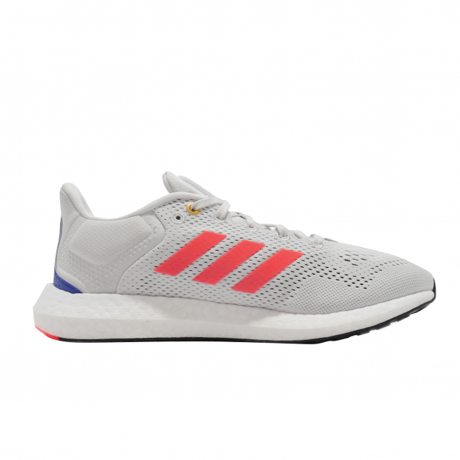 adidas Pure Boost 2021 Crystal White Solar Red