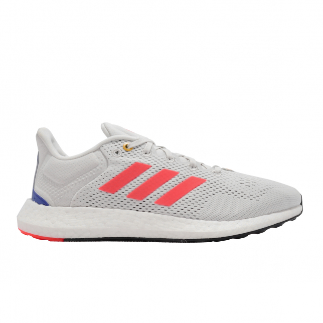 adidas Pure Boost 2021 Crystal White Solar Red