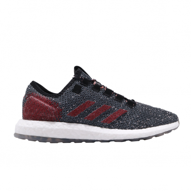 adidas PureBoost Core Black Scarlet Clear Orange