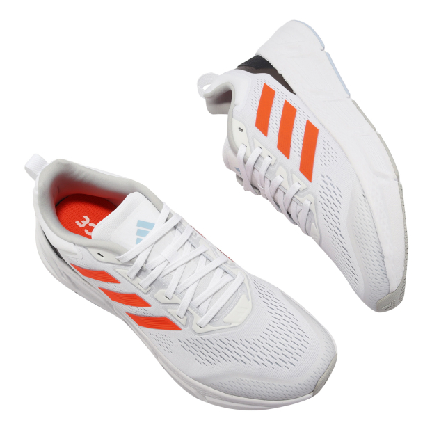 adidas Questar Footwear White Solar Red - May 2023 - HP2435