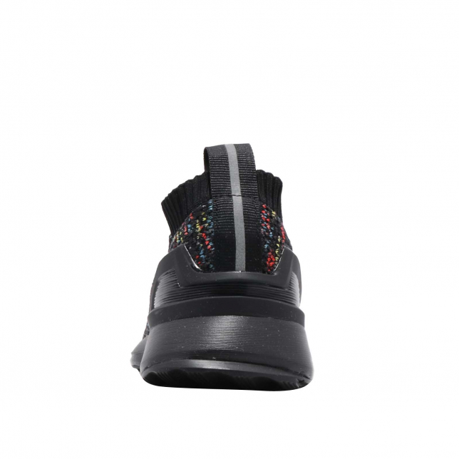 adidas RapidaRun Laceless Knit GS Core Black Shock Cyan Active Red D97015