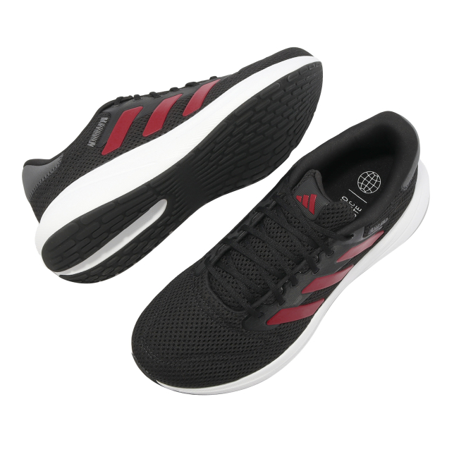 adidas Response Runner Core Black Better Scarlet