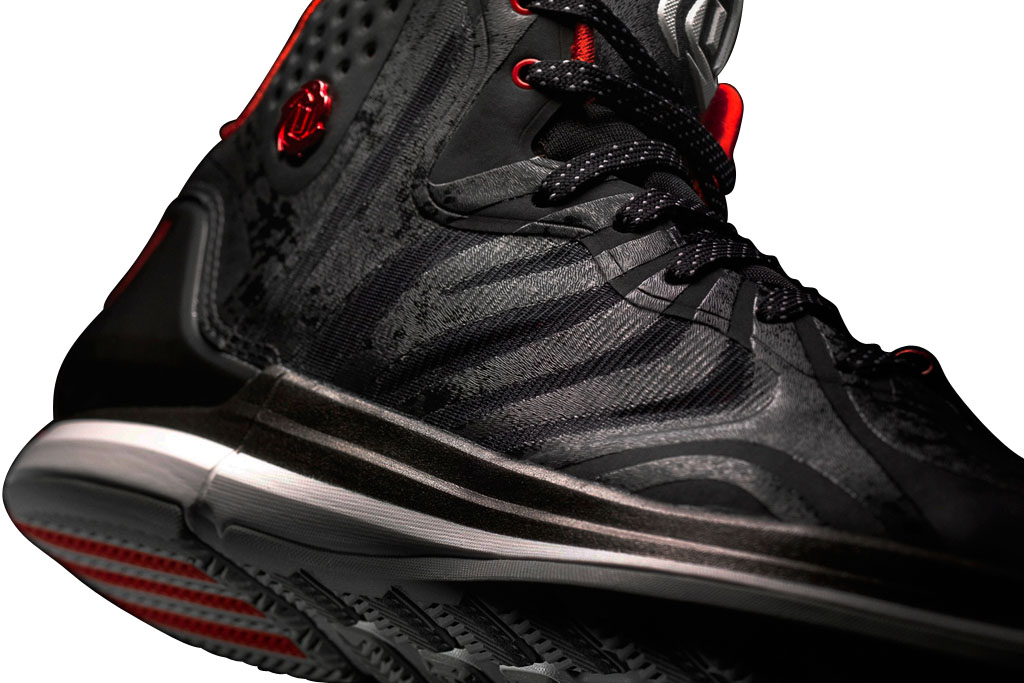 adidas Rose 4.5 -  Black / Running White - Light Scarlet